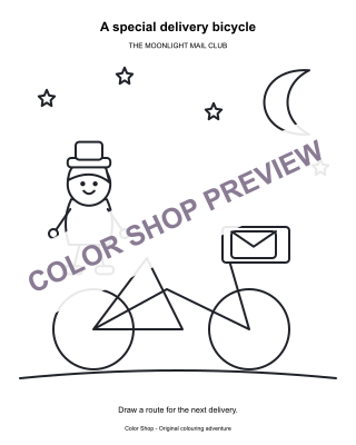 Inside The Moonlight Mail Club: A special delivery bicycle