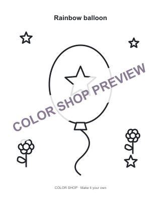 Inside The Big Colour Book: Rainbow balloon