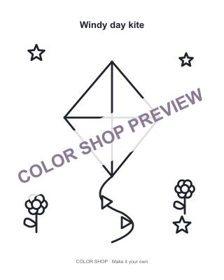 Inside The Big Colour Book: Windy day kite