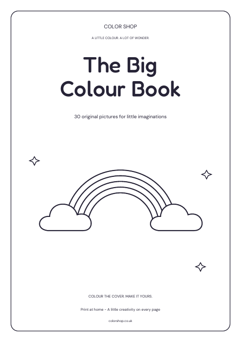 The Big Colour Book printable book cover