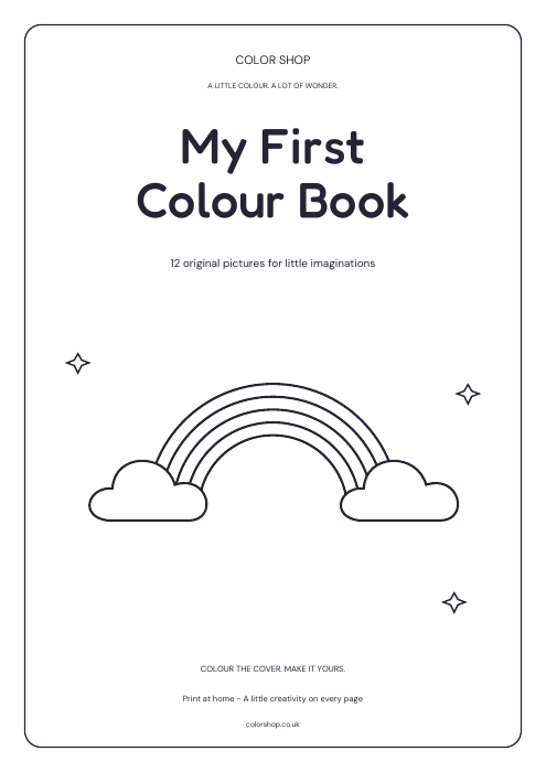 My First Colour Book printable book cover