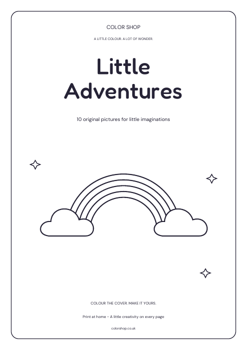 Little Adventures printable book cover
