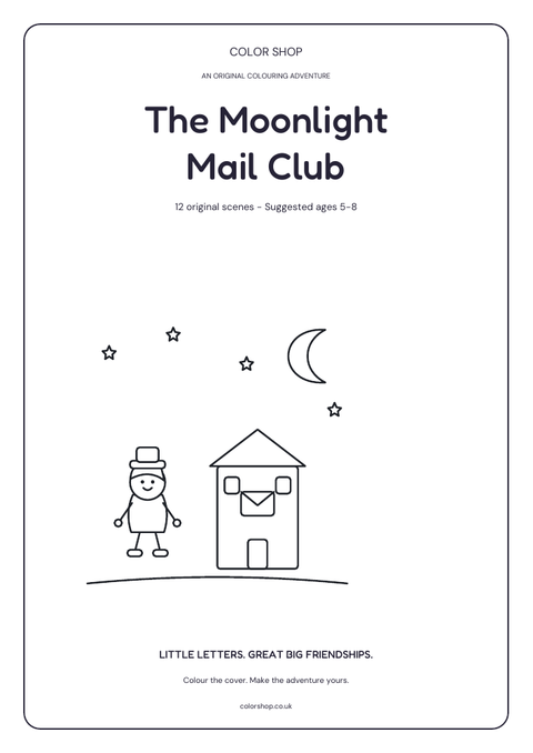The Moonlight Mail Club printable book cover