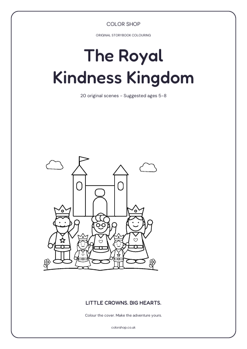 The Royal Kindness Kingdom printable book cover